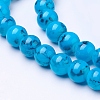 Spray Painted Glass Beads Strands X-GLAD-S075-8mm-70-1