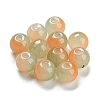 Two Tone Spray Painting Glass Beads GLAA-L046-03B-1