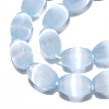 Dyed Natural Selenite Beads Strands G-T138-233D-3