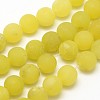 Natural Lemon Jade Round Beads Strands G-D677-4mm-1
