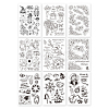 Globleland 9 Sheets 9 Style PVC Plastic Stamps DIY-GL0002-82H-1