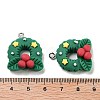 Christmas Theme Opaque Resin Pendants RESI-N039-108-3