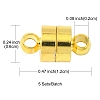 Brass Magnetic Clasps KK-YW0001-57G-4