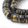 Electroplated Non-magnetic Synthetic Hematite Beads Strands G-P408-Q-2x1-3
