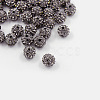 Polymer Clay Rhinestone Beads X-RB-H258-HD8mm-215-1