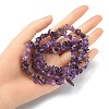 Natural Amethyst Chip Beads Strands G-YW0002-09-6