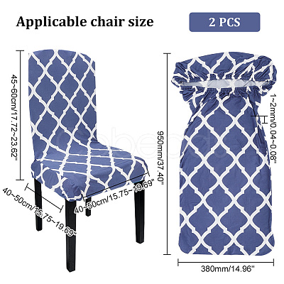 Polyester Elastic Chair Cushion FIND-WH0417-71A-1