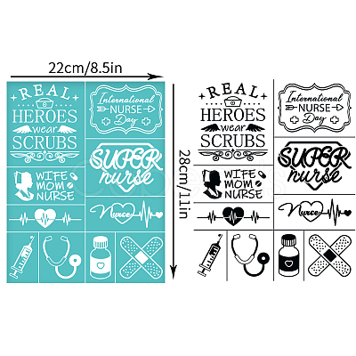 Self-Adhesive Silk Screen Printing Stencil DIY-WH0338-337-1