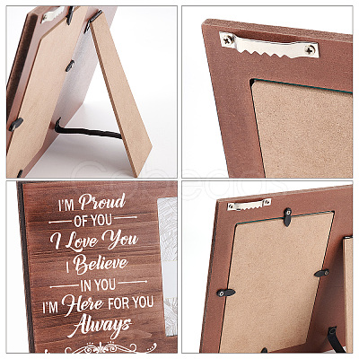 MDF Wood Photo Frames DIY-WH0231-078-1