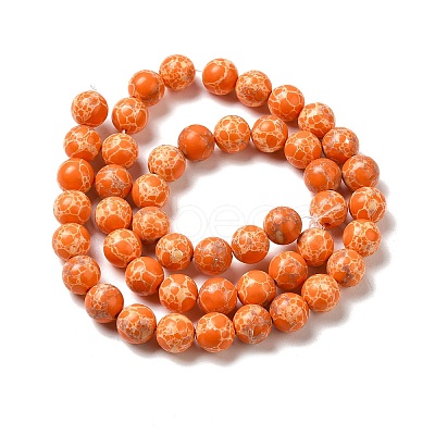 Synthetic Imperial Jasper Dyed Beads Strands G-P507-01A-05-1