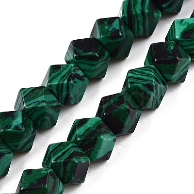 Synthetic Malachite Dyed Beads Strands G-T38-29-1