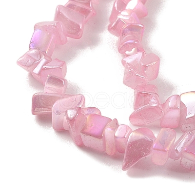 Spray Painted Glass Beads Strands GLAA-P062-C02-1