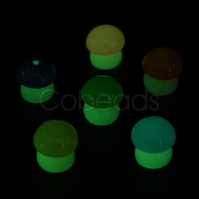 Luminous Resin Mushroom Ornament RESI-F045-07B-1