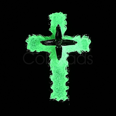 Luminous Alloy Resin Pendants RESI-D073-01A-1