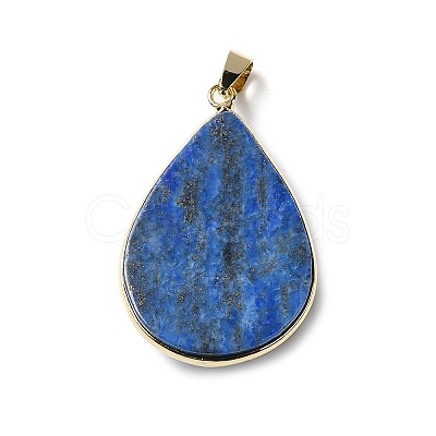 Natural Lapis Lazuli Dyed Pendants G-R486-03G-B-1