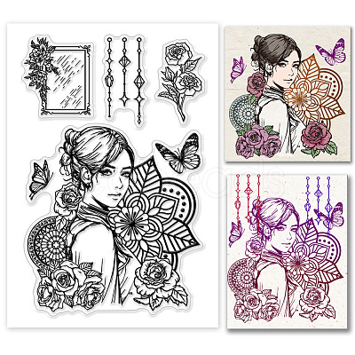 Custom PVC Plastic Clear Stamps DIY-WH0618-0016-1