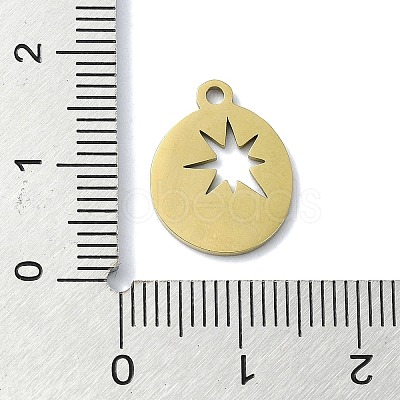 304 Stainless Steel Pendants STAS-C097-25G-1