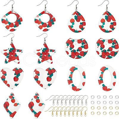 Nbeads DIY Resin Dangle Earring Making Kits DIY-NB0005-55-1