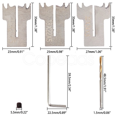 Wooden Bead Maker Beads Drill Bit Milling Cutter Set TOOL-WH0016-96-1