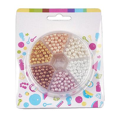 Glass Pearl Bead Sets HY-JP0003-02-1