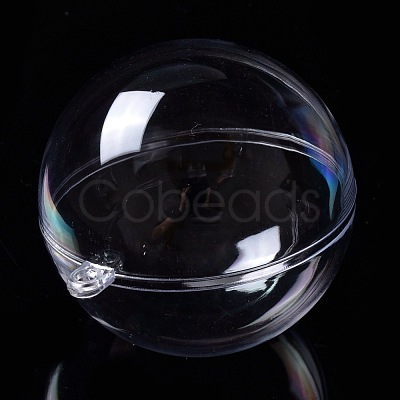 Openable Transparent Plastic Pendants CON-K007-06G-1