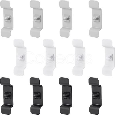 Olycraft 12Pcs 3 Colors Plastic Cable Management Clips AJEW-OC0003-02-1