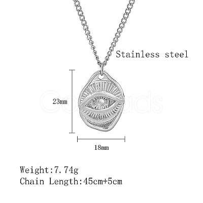 Non-Tarnish 304 Stainless Steel Pendant Necklaces QZ6999-4-1