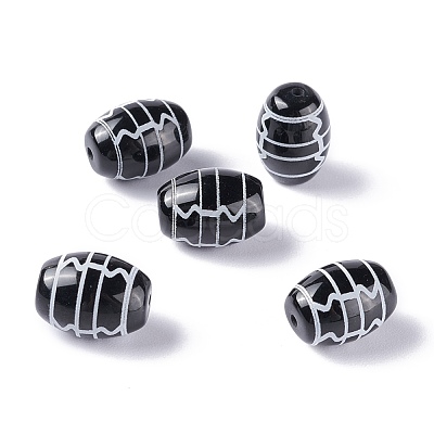 Tibetan Style dZi Beads TDZI-Z001-50-1