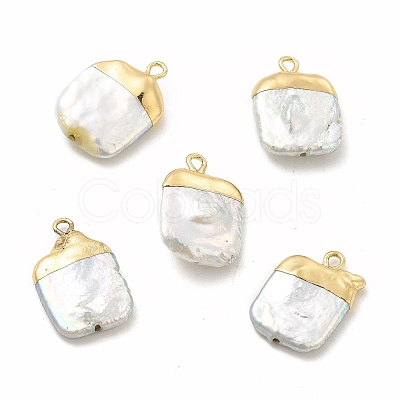 Baroque Natural Keshi Pearl Pendants PEAR-P004-18KCG-1