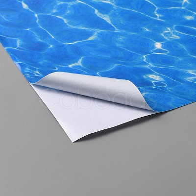 Coated Paper Water Ripple Stickers DIY-WH0399-40B-1