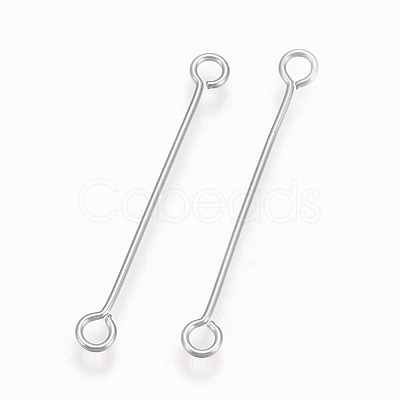 Tarnish Resistant 304 Stainless Steel Double Sided Eye Pins STAS-O101-66P-1