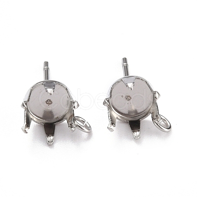 Non-Tarnish 304 Stainless Steel Stud Earring Settings STAS-B004-01P-A-1