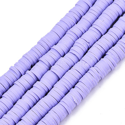 Handmade Polymer Clay Beads Strands CLAY-R089-6mm-120-1