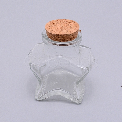 Glass Bottle CON-WH0076-21-1