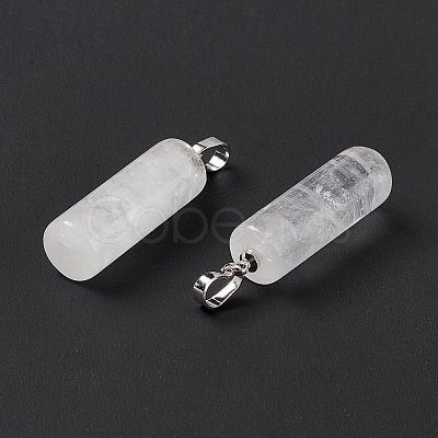 Natural Quartz Crystal Pendants G-E135-02P-10-1