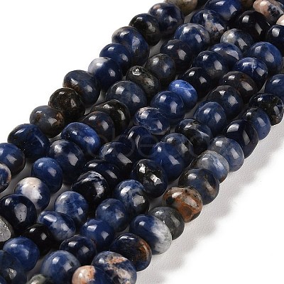 Natural Sodalite Beads Strands G-G053-C04-01-1