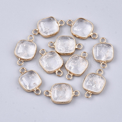 Natural Quartz Crystal Links Connectors X-G-S344-69M-1