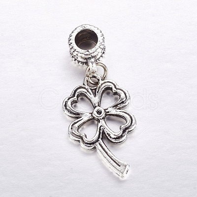 Tibetan Style Alloy European Dangle Charms X-MPDL-J041-06AS-1