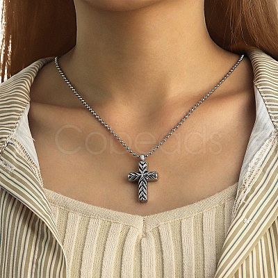 Cheap Enamel Cross Urn Ashes Necklace Online Store - Cobeads.com