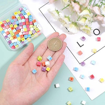 SUPERFINDINGS 120Pcs 8 Colors Handmade Porcelain Ceramic Beads PORC-FH0001-03-1