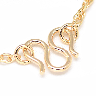 Brass Chains Necklace Making MAK-Q012-05G-1