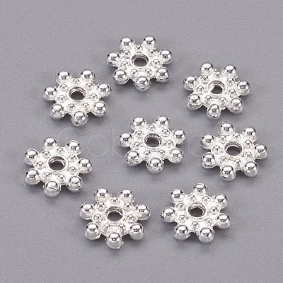 Tibetan Style Alloy Daisy Spacer Beads X-TIBEB-O004-04S-1