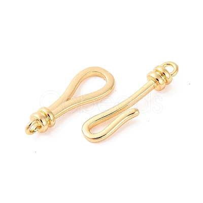 Brass Hook and S-Hook Clasps KK-U016-04G-1