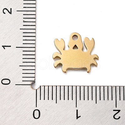 Ion Plating(IP) 201 Stainless Steel Charms STAS-A101-01A-02G-1