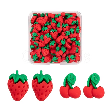 100Pcs Resin Cabochons RESI-LS0001-14-1