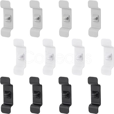 Olycraft 12Pcs 3 Colors Plastic Cable Management Clips AJEW-OC0003-02-1