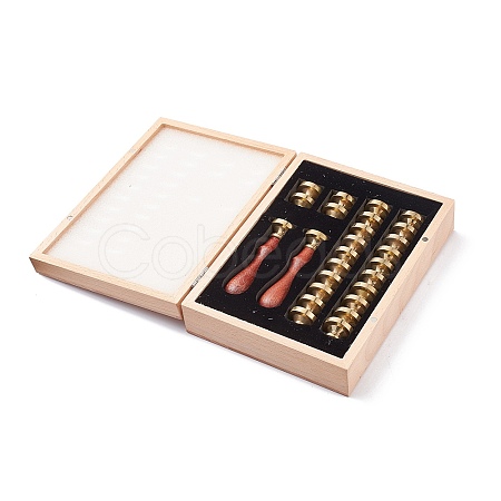 (Defective Closeout Sale: Oxidation) Wax Seal Stamp Set DIY-XCP0002-11-1