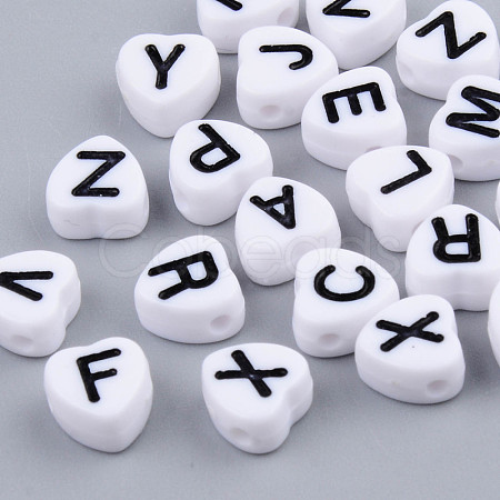 Opaque Acrylic Enamel Beads X-MACR-S273-37A-1