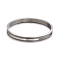 Tarnish Resistant Fashionable Unisex 304 Stainless Steel Bangles, Stainless Steel Color, 50x59mm