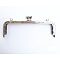 Iron Purse Handle Frame, For Bag Sewing Craft, Platinum, 85x200x12mm, Hole: 1.5mm and 6.5mm